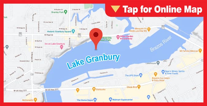 Lake Granbury: Twin Humps near town