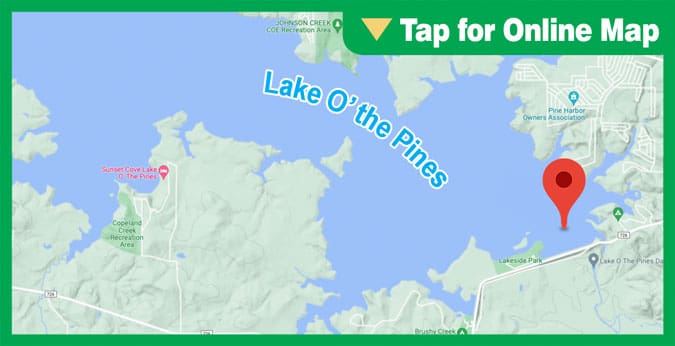 Lake O the Pines: Dam Schooling Area
