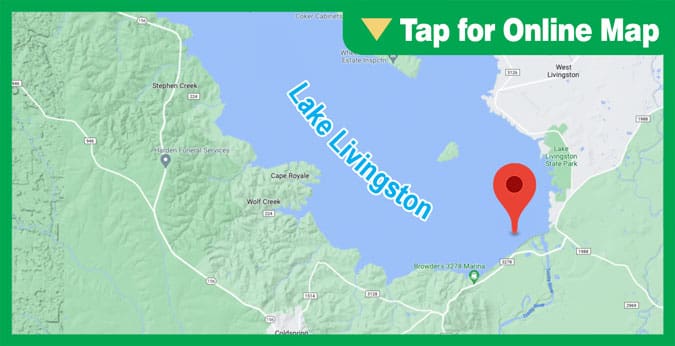 Lake Livingston: Dam Area in Deep Water