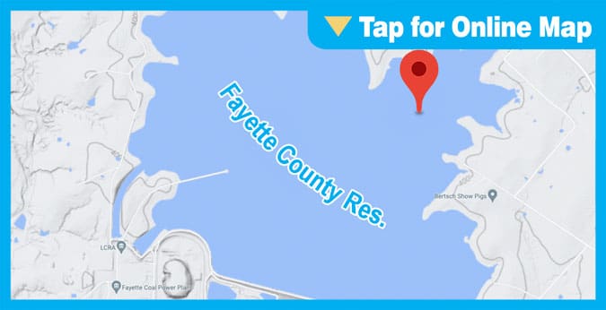 Fayette County Reservoir: Snake Island Point