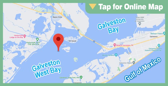 Galveston West Bay: North Deer Island