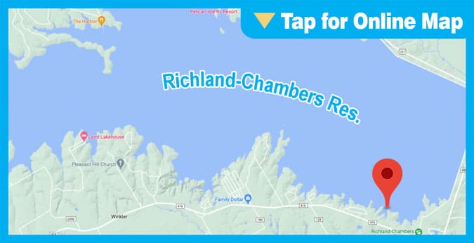 Richland Chambers Lake: Creek Channels & Timbered Flats