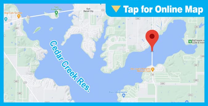 Cedar Creek Lake: Main Lake Bridges