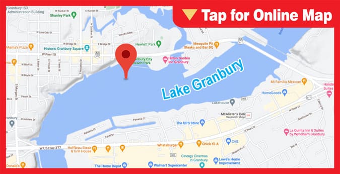 Lake Granbury: 10-Foot Hump Near Blue Water Shores