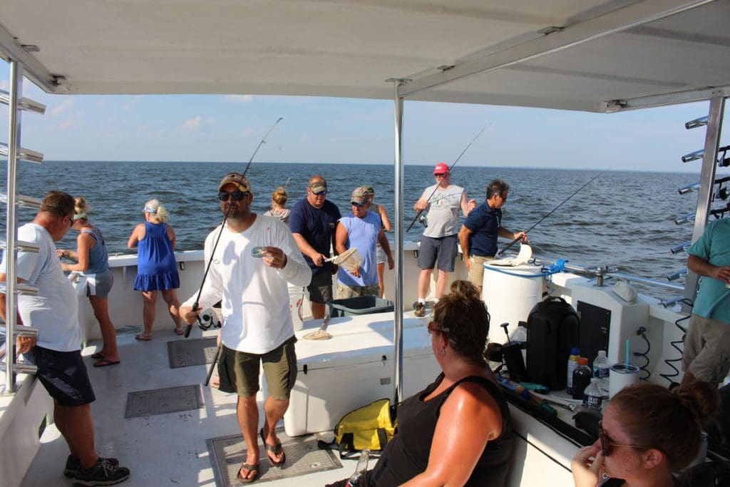 fishing on a party boat