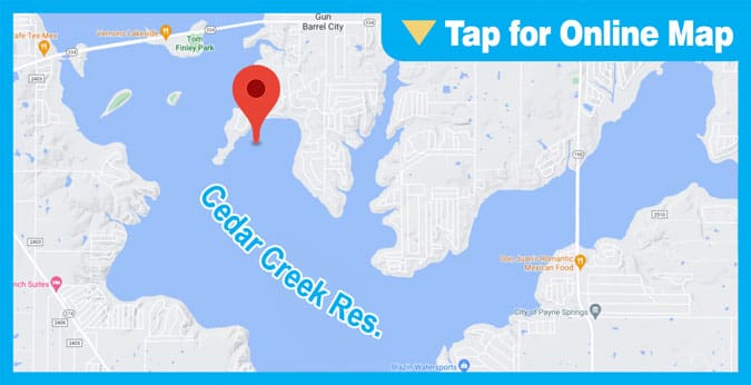 Cedar Creek Lake: Main Lake