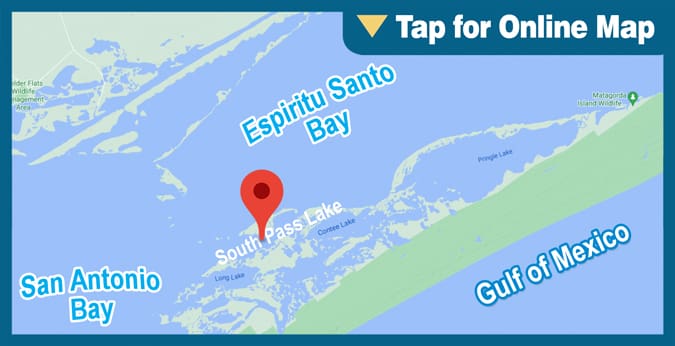 Espiritu Santo Bay: South Pass Lake