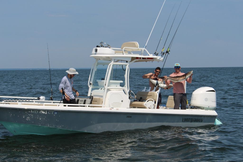 upper station on a bay boat