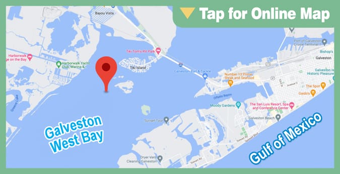 Galveston West Bay: North Deer Island