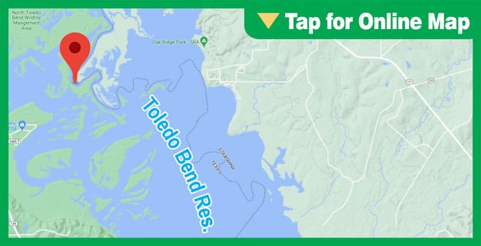 Lake Toledo Bend: Sabine River, Government Ditch