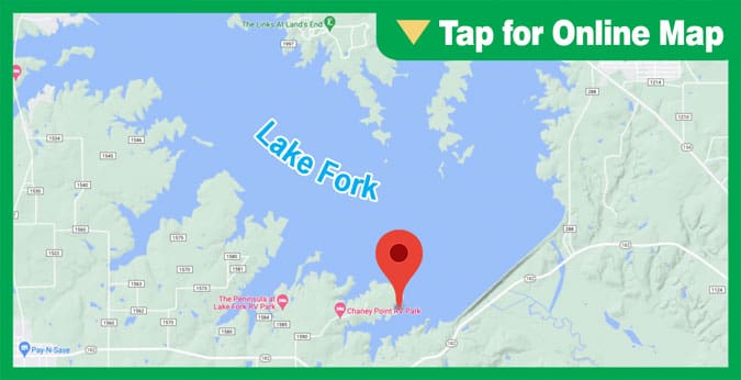 Lake Fork: Main Lake Pockets and Coves