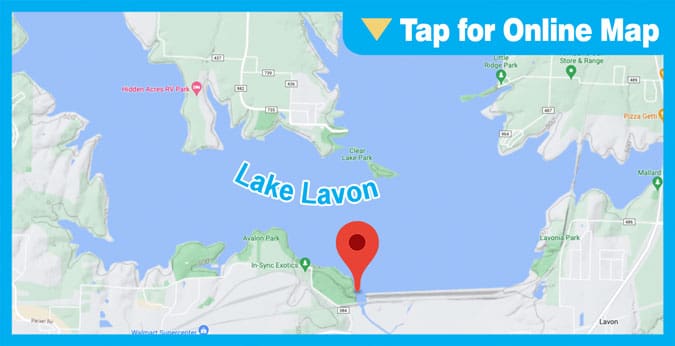 Lake Lavon: Dam Area and Main Lake Boat Slips