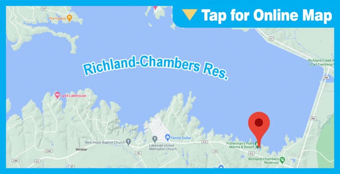 Lake Richland-Chambers: Fisherman’s Point Marina