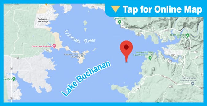 Lake Buchanan: Main Lake Ridges and Humps