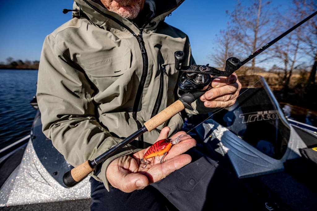  A light, well balanced rod can fight off the fatigue of deep cranking.