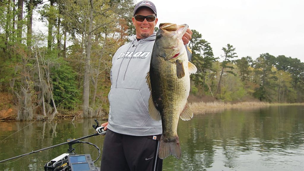 Pro Keith Combs normally works his magic in deeper water. But after the spawn, he targets the shallows