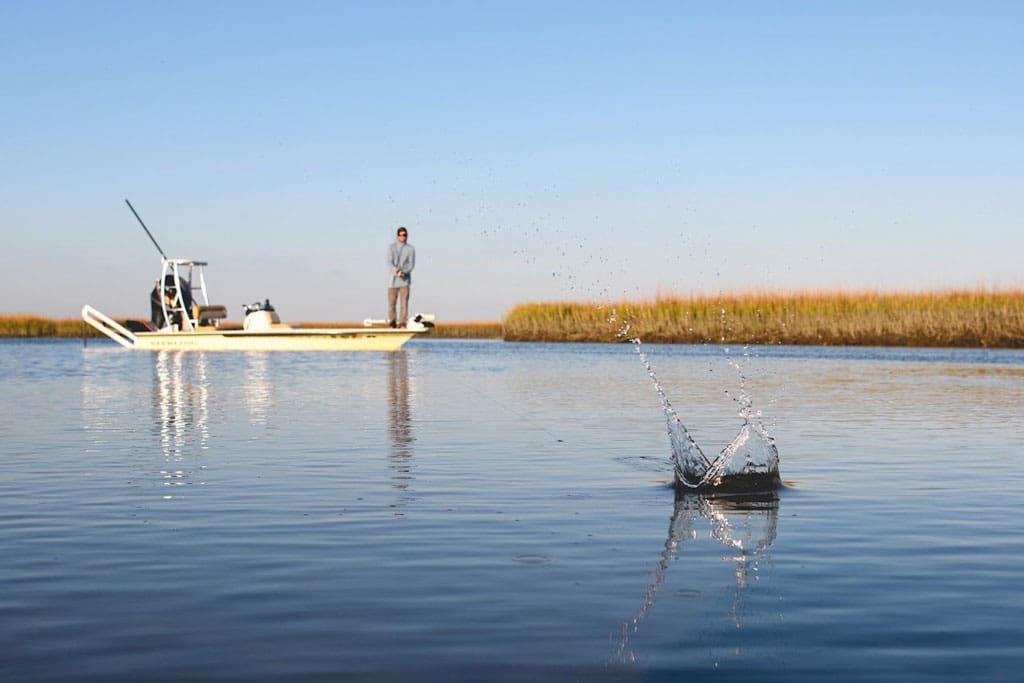 Spinning gear makes casting in a heavy wind easier to control.