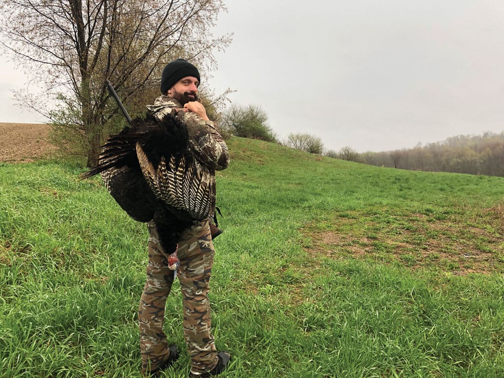 Chester Moore with a trophy turkey