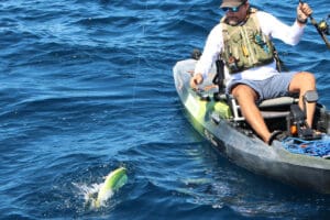 trolling on a kayak