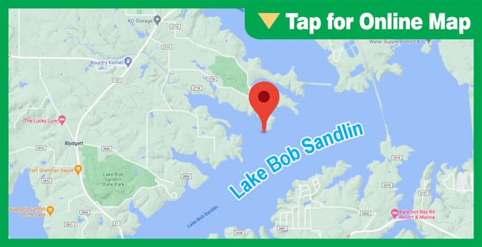 Lake Bob Sandlin: Jakes Creek Main Lake Point