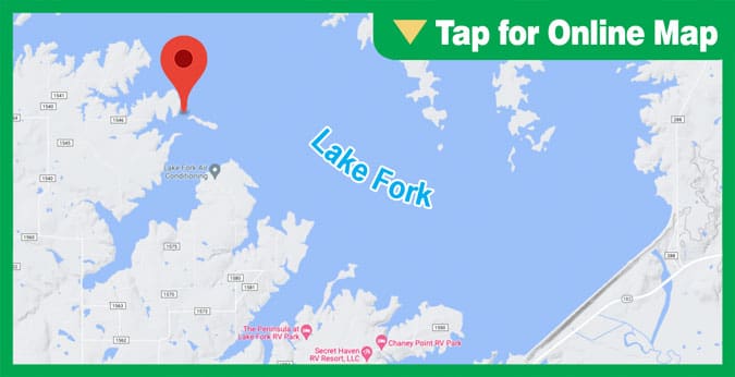 Lake Fork: Deep Points, Humps and Road Beds