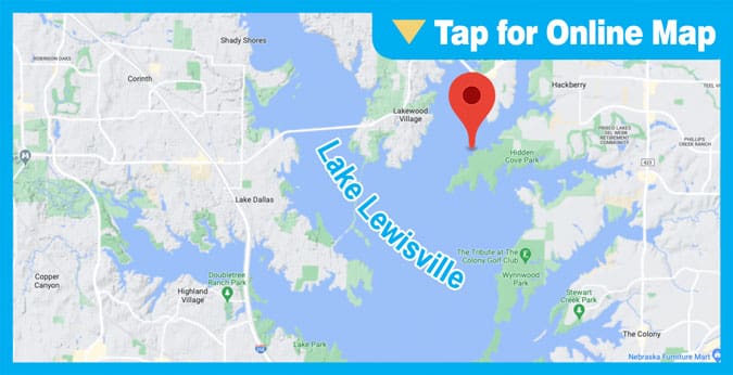 Lake Lewisville: East Shoreline in 22-32’