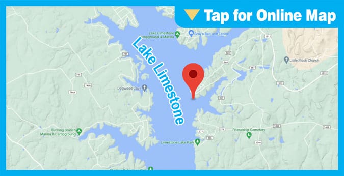 Lake Limestone: Mouth of Mine Creek