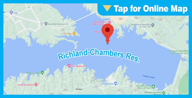 Richland Chambers Lake: Pelican Island