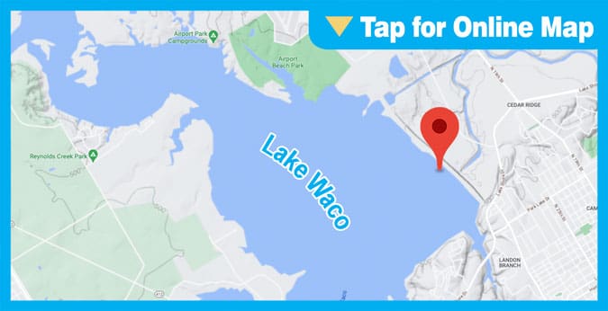 Lake Waco: Rip Rap along the Dam