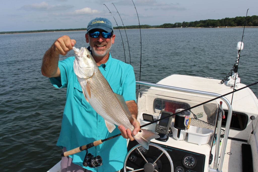 redfish on a jig