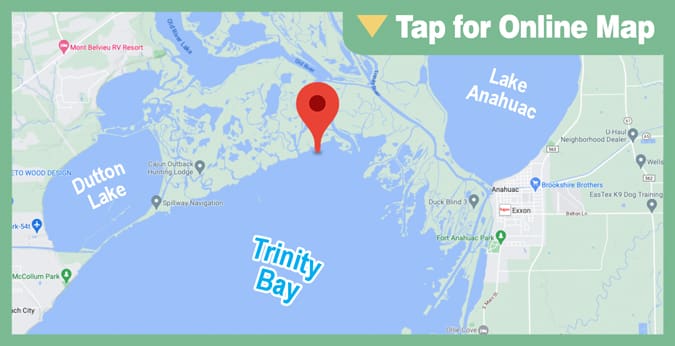 Galveston Trinity Bay: Cove Bayou Shoreline