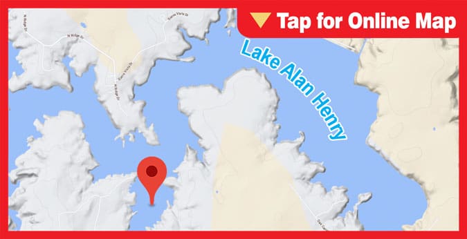 Lake Alan Henry: Mouth of Major Creeks and Coves