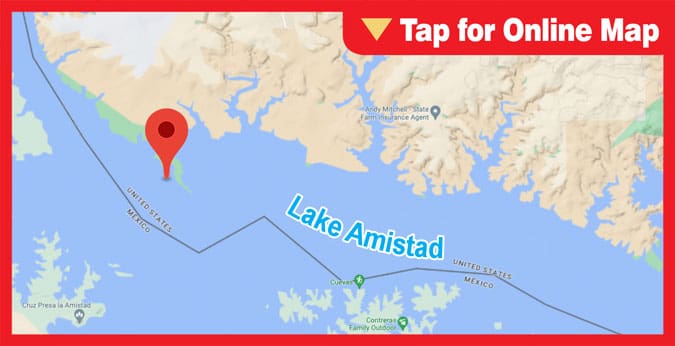 Lake Amistad: Main Lake Marker 7-9