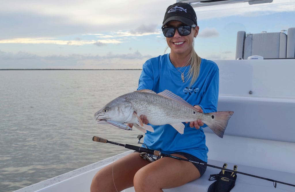 The author loves the Fall, and chasing Laguna redfish with topwaters.