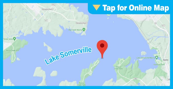 Lake Somerville: Rocky Creek Road Bed