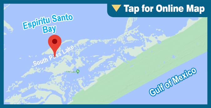 Espiritu Santo Bay: South Pass Lake