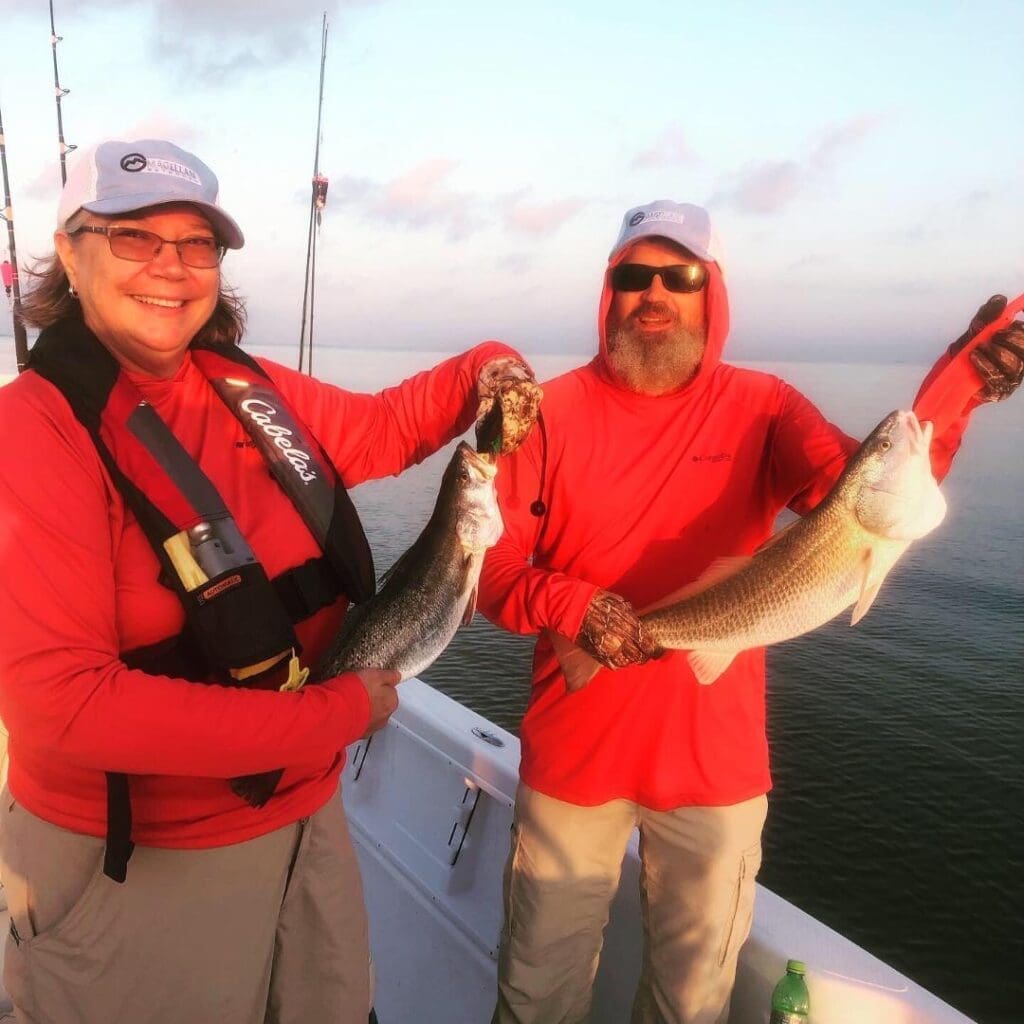 trout and redfish by Capt. Derek York