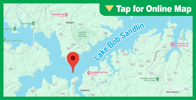 Lake Bob Sandlin: Cypress Creek Channel