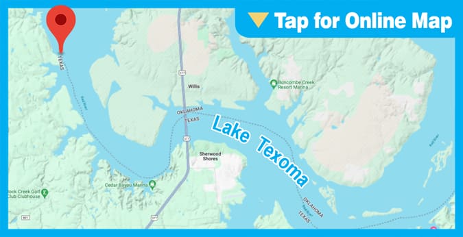 Lake Texoma: Paw Paw Creek & Mill Creek Cut