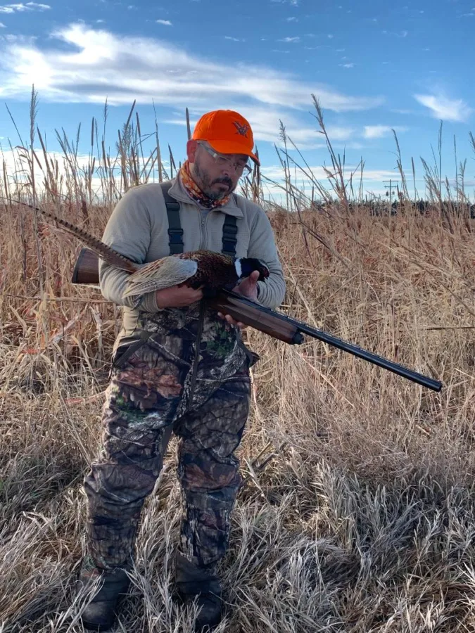 For his birthday, Raul Flores drove to Glen Elder, Kansas to try pheasant hunting. He shot his first rooster and says he “became addicted” and is definitely going back for more.
