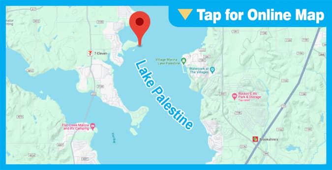 Lake Palestine: Main Lake Points