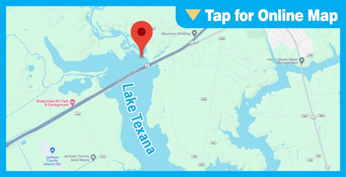 Lake Texana: Point of River