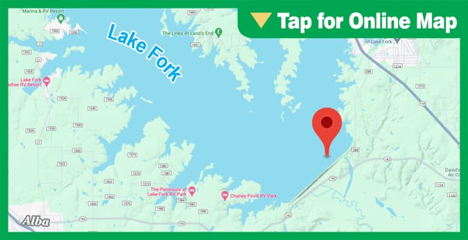 Lake Fork: Dam Hump