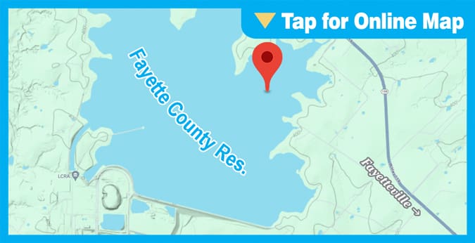 Fayette County Res.: Third Boat Ramp Point