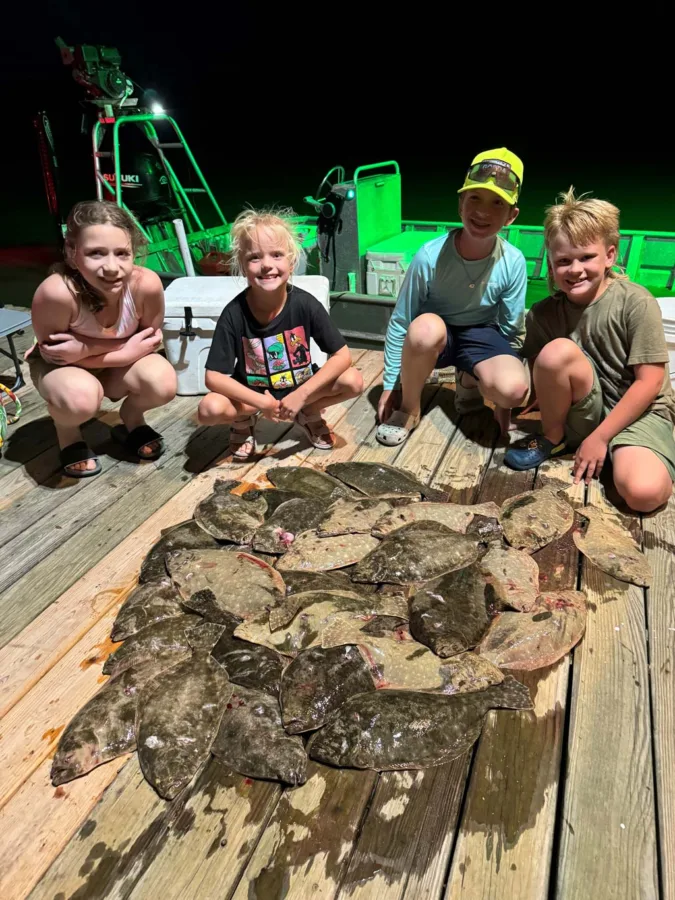 Flounder gigging at night is an adventure.