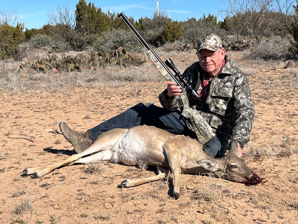 Luke Clayton with his late season whitetail.