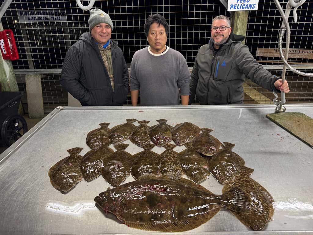 A successful Matagorda flounder haul.
