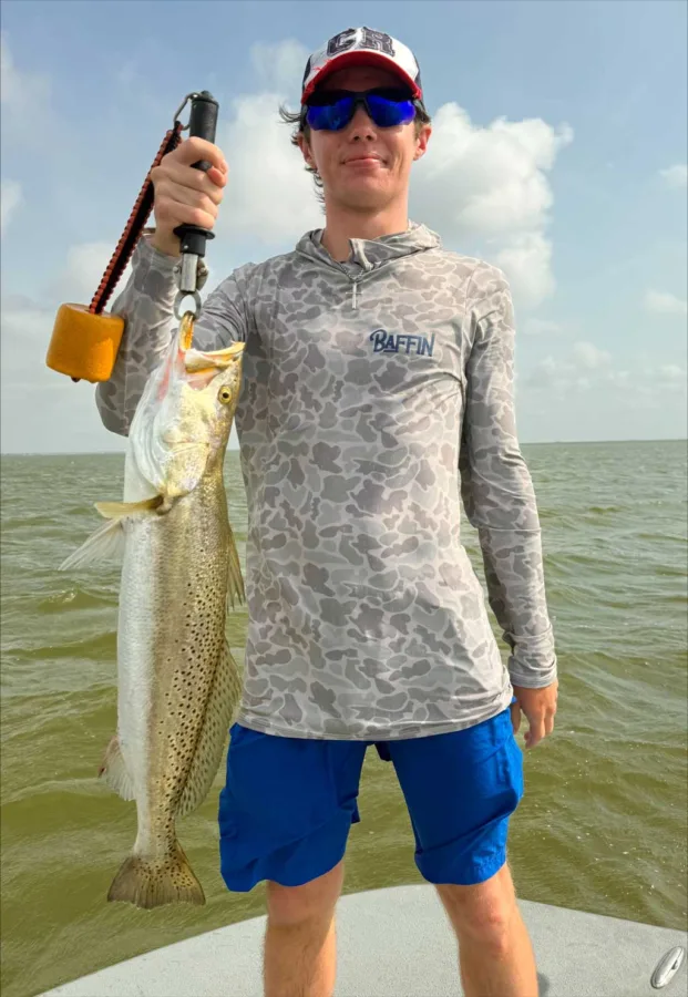 The mouth of Baffin Bay into the Upper Laguna Madre is a perfect place for slot reds and beautiful speckled trout.