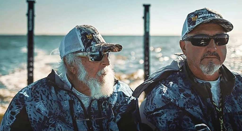 Broussard (left) and his son, Kevin were one of the most successful redfish tournament teams on the Gulf Coast.